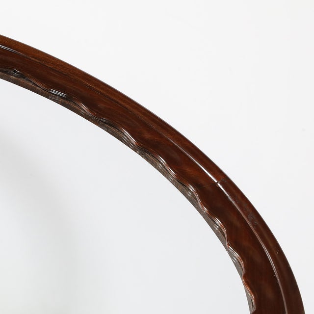 Mid-Century Modernist Two-Tier Walnut, Polished Brass & Glass Serving Cart For Sale - Image 11 of 12