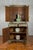 Indian Rustic Painted Wood Cabinet with Carved Foliage & Distressed Patina For Sale - Image 4 of 12