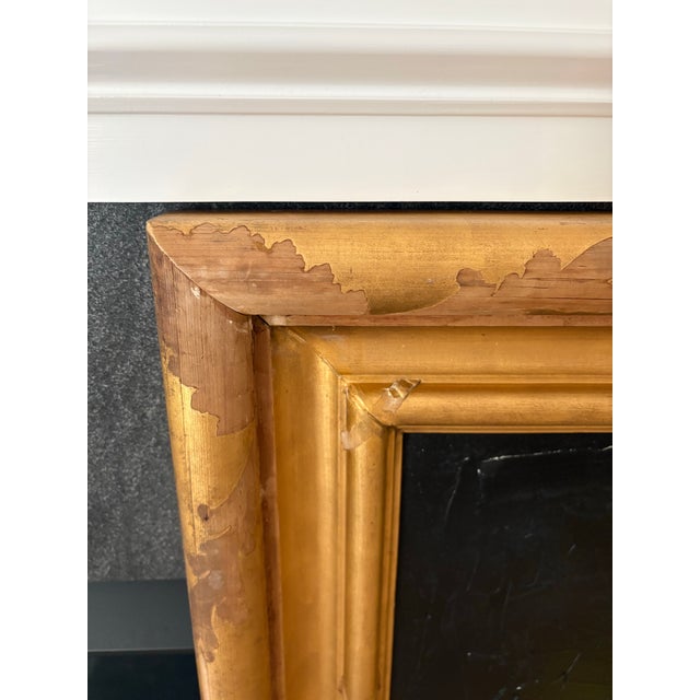 Life – Original Abstract Mixed-Media Painting in Large Antique Gold Frame For Sale - Image 11 of 12