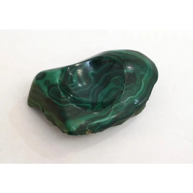 Ashtray in Natural Malachite Block, 1960s For Sale - Image 10 of 11