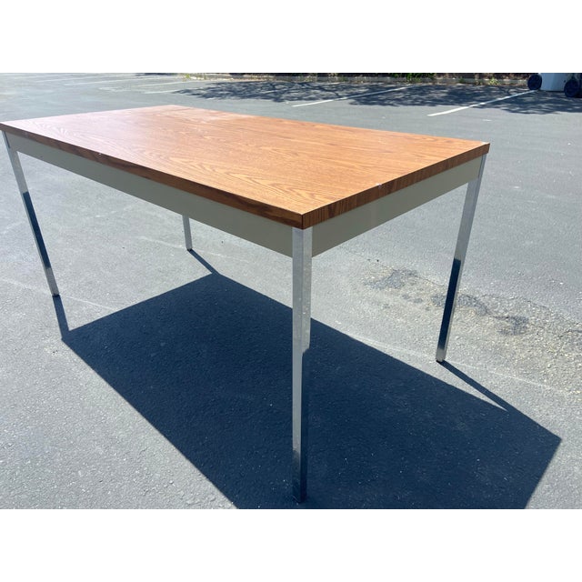 The Steelcase Minimalist Vintage Mid Century Modern Some wear and tear some dings and peeling on the surface, see pictures...