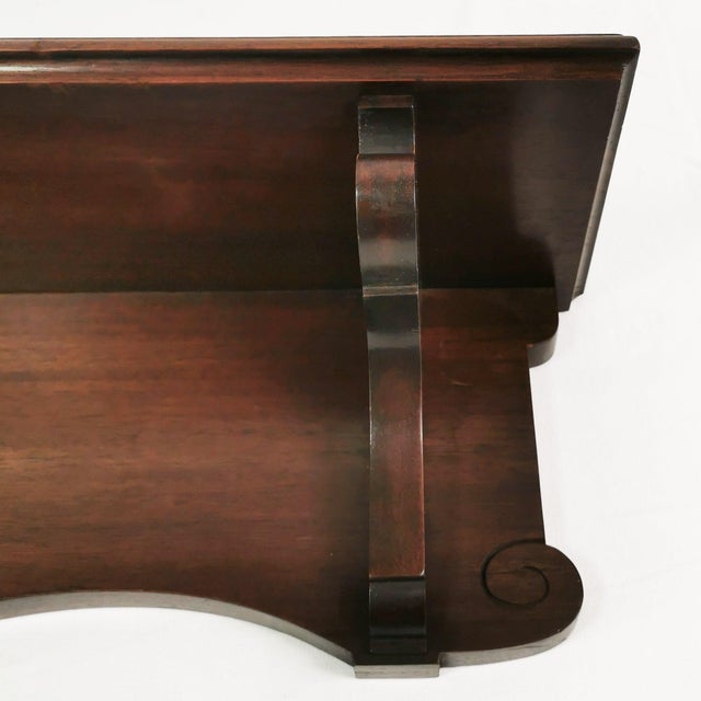 Art Nouveau Mahogany Shelf, Denmark, 1930s For Sale - Image 11 of 16