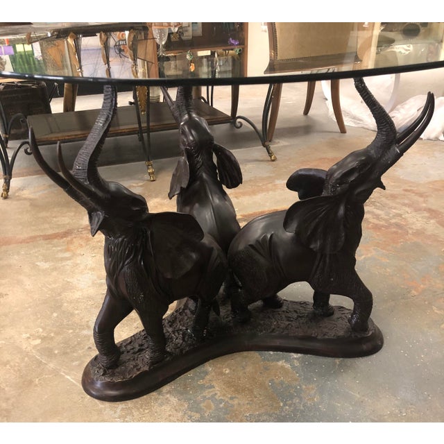 MaitlandSmith Bronze “Elephants“ Coffee Table Chairish