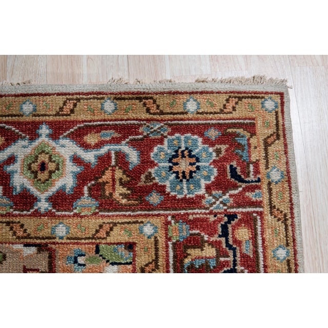 2020s 8x10 Versatile Oriental Traditional Ivory Medallion Hand Knotted Wool Carpet Rug For Sale - Image 5 of 5