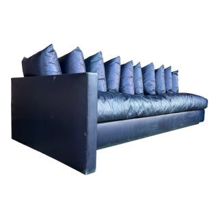 Joseph D’Urso for Knoll Leather Even Arm Sofa – Overscale For Sale
