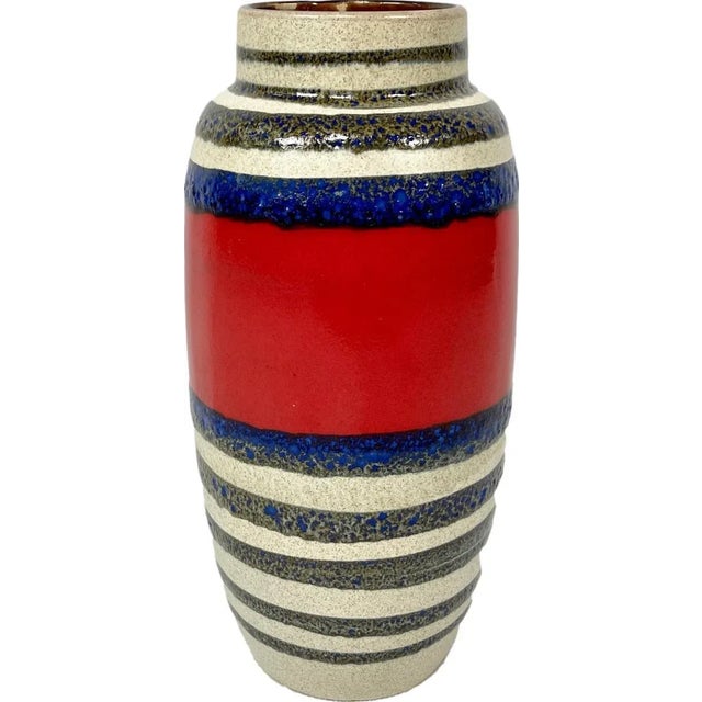 Blue Ceramic Vase No 553-38 from Scheurich Keramic, 1960s For Sale - Image 8 of 8