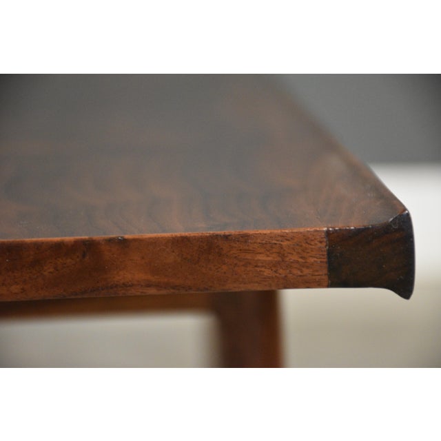 1960s 1960s Refinished Drexel Declaration Walnut 75” Coffee Table by Kipp Stewart For Sale - Image 5 of 10