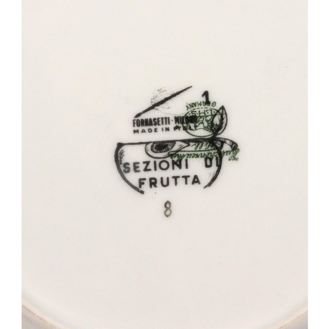 Nature Dissected: Set of Six Fornasetti "Sezioni Di Frutta" Plates Circa 1960s For Sale - Image 10 of 13
