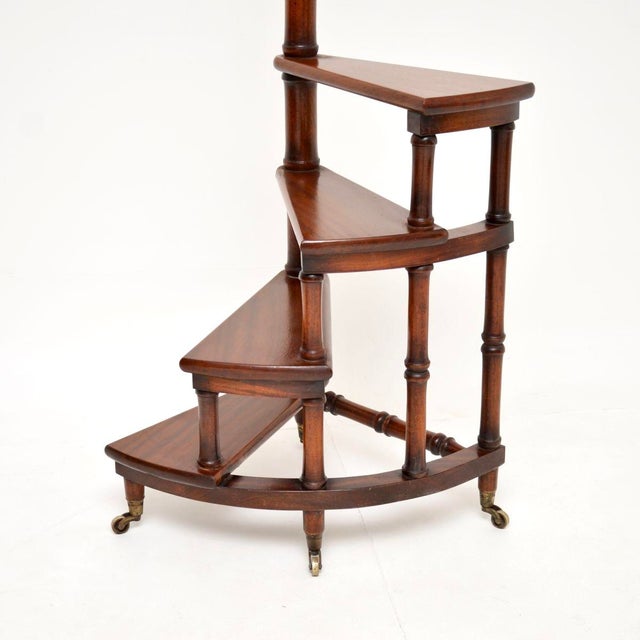 Georgian Style Library Steps, 1930 For Sale - Image 6 of 11