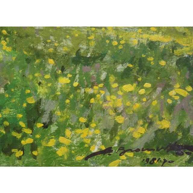Dandelions are blooming. 1981. Oil on cardboard, 40x50 cm alfejs bromults (1913.3.iv - 1991.11.i) his first professional...