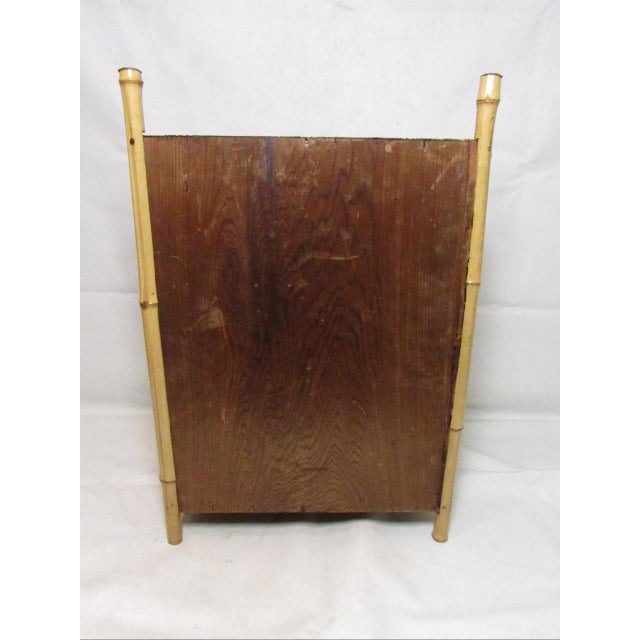 Wood Antique English Bamboo Cabinet For Sale - Image 7 of 17