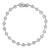 .925 Sterling Silver 2.0 Cttw Round Diamond Link Bracelet - 7.25" For Sale