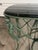 Victorian Vintage Praying Man Ornate Pedastal/Accent Table Metal and Base For Sale - Image 9 of 10