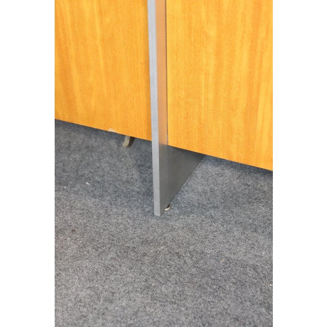 Brown Mid 20th Century Glass Top Cabinet For Sale - Image 8 of 12