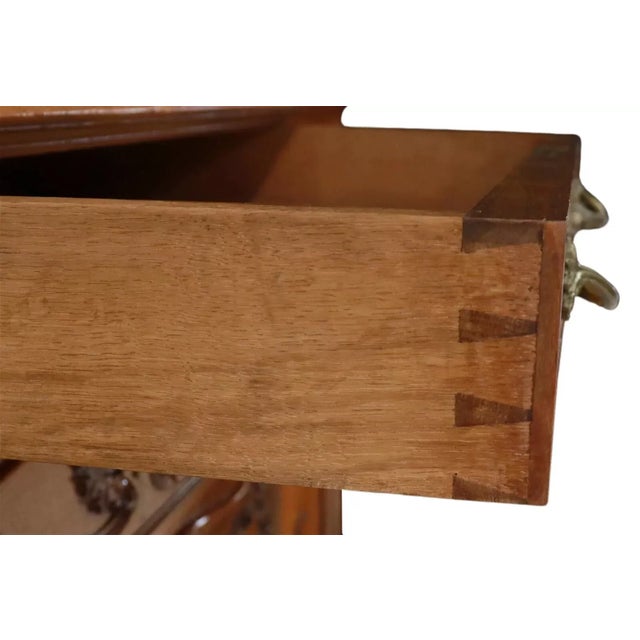 19th Century 1800s Antique Schmit Louis XV Style, With Glazed Doors, Walnut Display Sideboard For Sale - Image 5 of 6