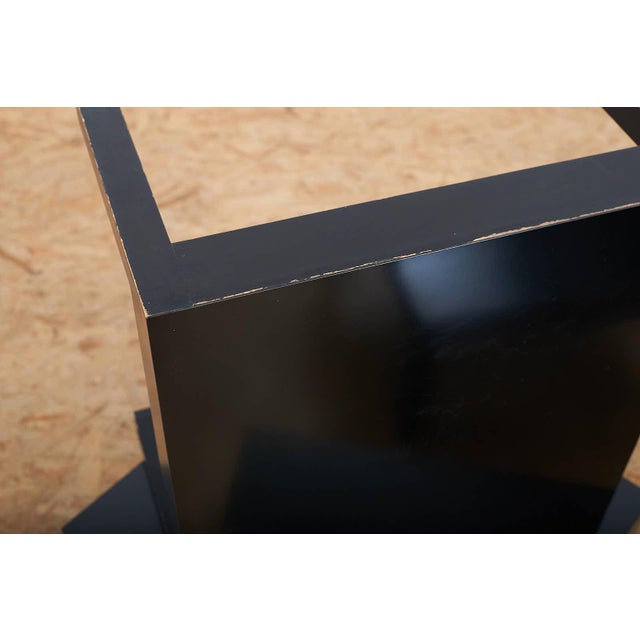 Vintage Nesting Tables in Wood Lacquered Black by Ulrich P. Wieser for Wohnbedarf, 1958, Set of 3 For Sale - Image 14 of 17