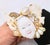 Shabby Chic Cuff Bracelet by Wendy Gell 1985 Signed For Sale - Image 3 of 12