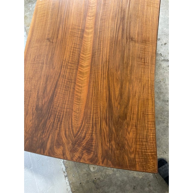 Wood Danish Mid Century Modern Tambour Door Desk With Side Bar For Sale - Image 7 of 14