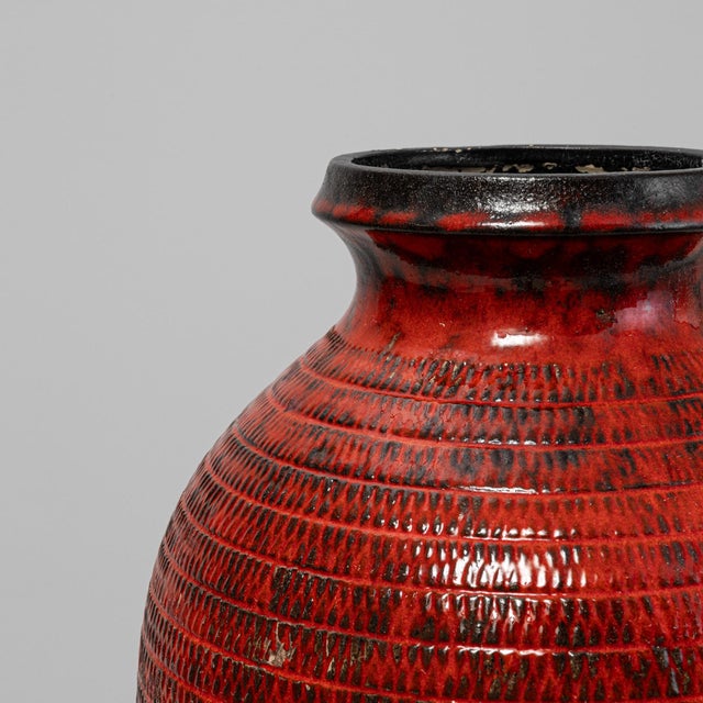 20th Century German 'W. Germany' Ceramic Vase For Sale In Greensboro - Image 6 of 18