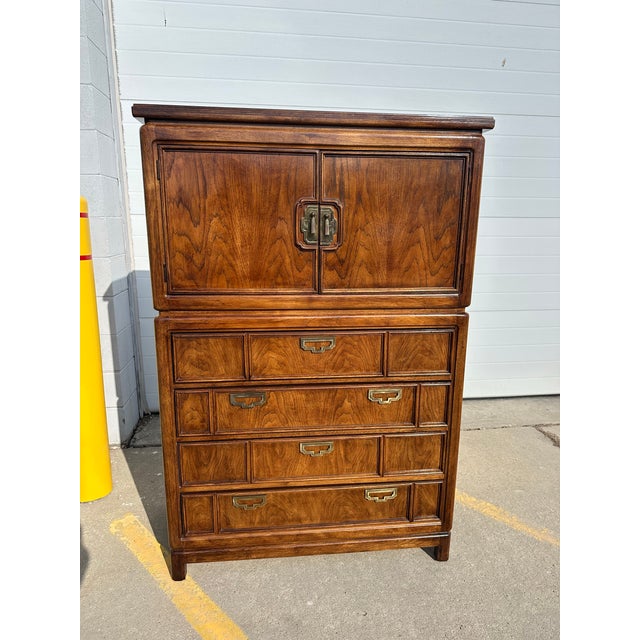 1980s Thomasville Mystique Collection Campaign Chest For Sale In Detroit - Image 6 of 12