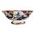 1900s Ridgway Corey Hill Footed Oblong Tureen Bowl Imari Asian Orange Flow Blue 14.25" For Sale