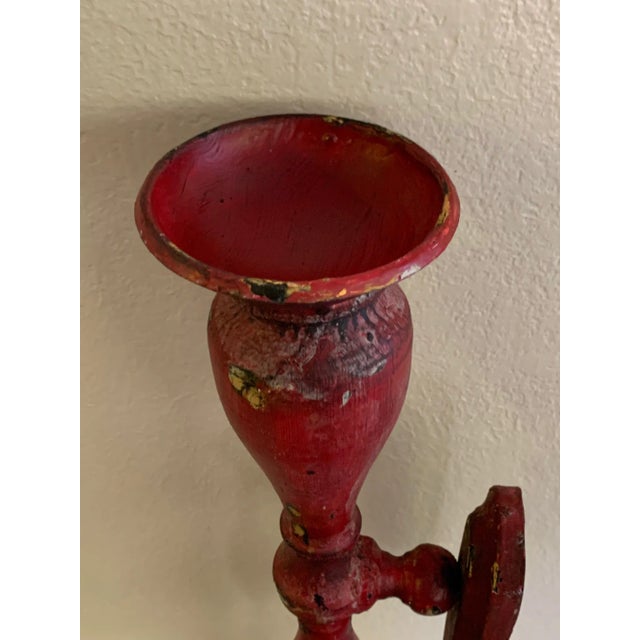 Metal Industrial Rustic Wall Cast Iron Sconces - a Pair For Sale - Image 7 of 13