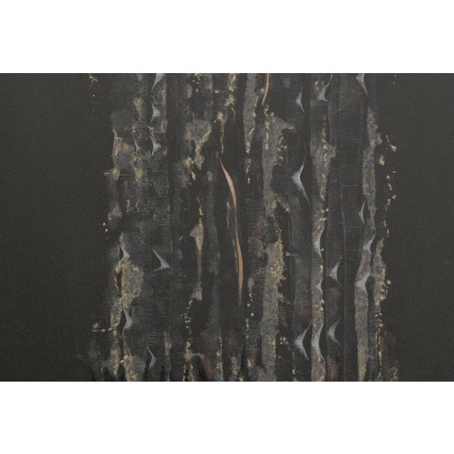 Realism White and Gold Lace Kimono - Hand Augmented Collotype by Patricia A. Pearce For Sale - Image 3 of 7