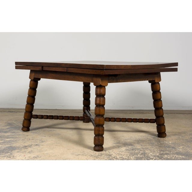 Late 19th Century English Jacobean Style Walnut Extendable Dining Table For Sale - Image 10 of 18