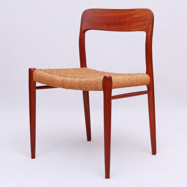 Mid-Century Modern Vintage Danish Dining Room Chair by Niels O Møller for J.L. Møller, 1960s For Sale - Image 3 of 17