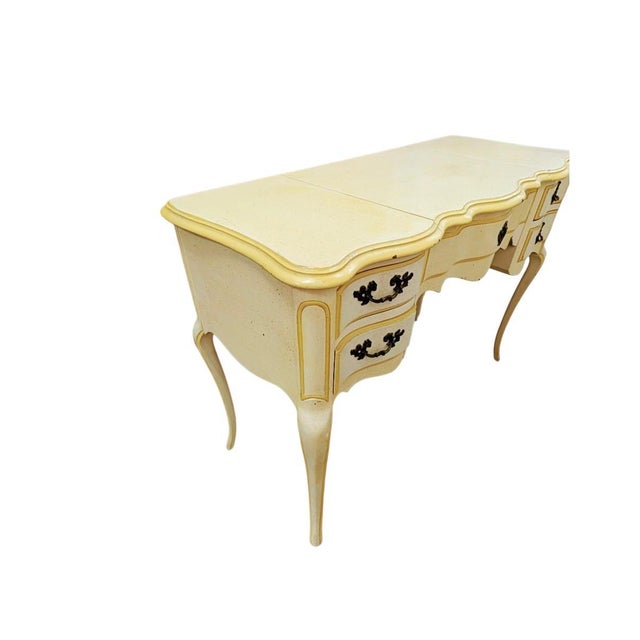 Vintage French Provincial Style Vanity Desk With Lift Up For Sale - Image 4 of 7