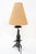 Cast iron table lamp with fabric shade vienna around 1920s Iron blackened The fabric shade is replaced ( new ) European...