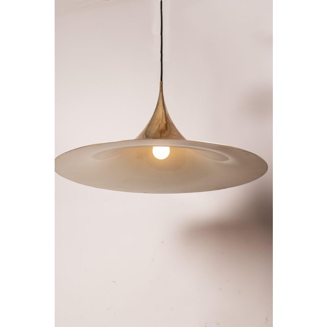 Semi-Large Gold Ceiling Lamp by Claus Bonderup & Torsten Thorup for Fog & Mørup, 1970s For Sale - Image 6 of 11