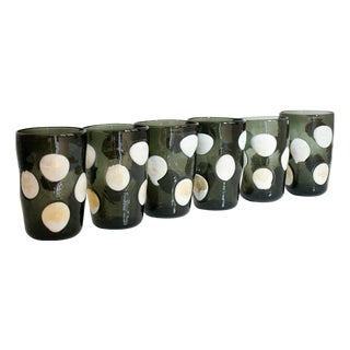 Murano Glass Glasses by Mariana Iskra, Set of 6 For Sale