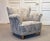 Vintage Danish Wingback Chair with Jacquard Fabric, 1940s For Sale - Image 15 of 15