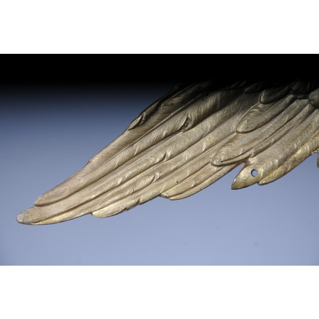 Metal Patriotic Eagle Wall Decoration in Bronze Brass and Gold For Sale - Image 7 of 18