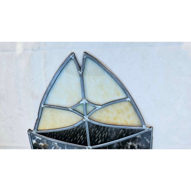 1960s Stained Glass Owl Window, 1960s For Sale - Image 5 of 9