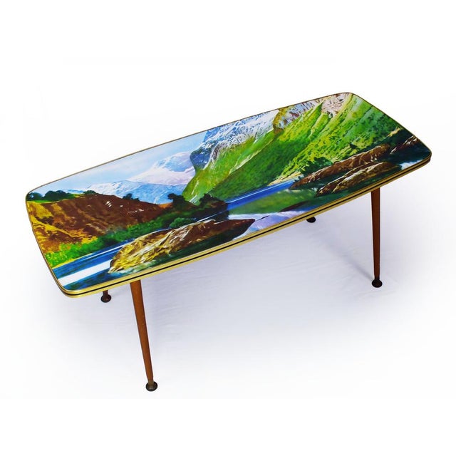 Metal Mid-Century Coffee Table with Dansette Legs, 1950s For Sale - Image 7 of 15