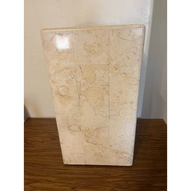 Beige Postmodern Travertine Display Pedestal or Column Stand For Sale - Image 8 of 12