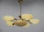An elegant and authentic Art Nouveau six-light chandelier manufactured by Jenčík, Czechoslovakia, and retaining its...