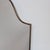 Gio Ponti Vintage Italian Wall Mirror with Brass Frame by Gio Ponti, 1960s For Sale - Image 4 of 13