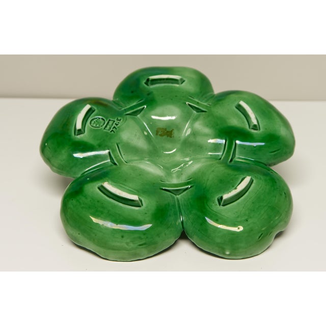 Bordallo Pinheiro Bordallo Pinheiro Cabbage Ware Divided Serving Platter For Sale - Image 4 of 7