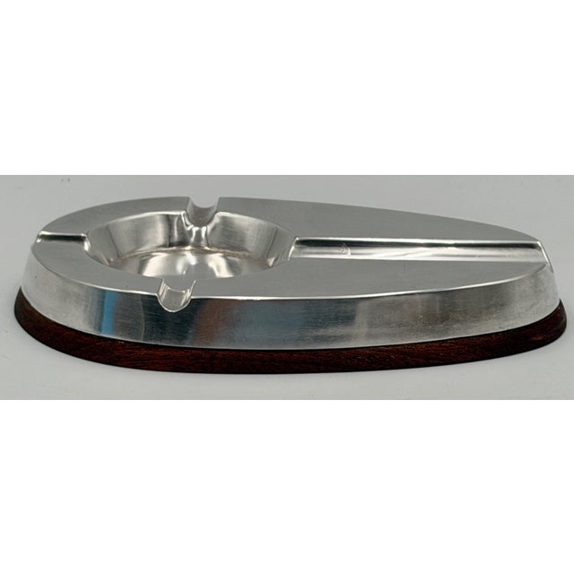 1960s Alfred Dunhill English Silver-Plated Service Ashtray and Cigar Tray For Sale - Image 10 of 14
