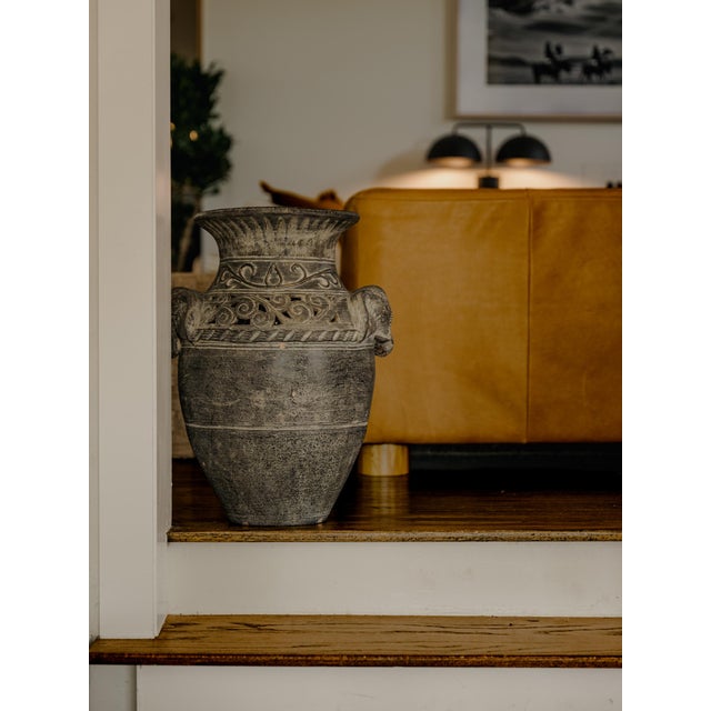 Late 20th Century Vintage Thailand Ban Chiang Style Earthenware Vessel For Sale - Image 10 of 11