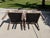 Vintage Postmodern Parsons Armchairs With Memphis-Style Geometric Upholstery, Pair For Sale - Image 12 of 12