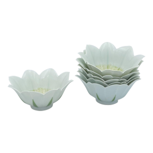 Set of Six Vintage German Lotus Bowls