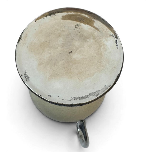Vintage Ostrich Egg Shell & Sterling Silver Pitcher For Sale - Image 16 of 17