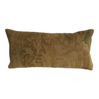 17th Century Antique Brussels Tapestry Decorative Pillow For Sale