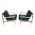 Danish Modern Viko Baumritter Walnut Lounge Chairs, 1950s - a Pair For Sale