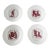 1902 Hermann Ohme Hand-Painted Political Satire Porcelain Cabinet Plates - Set of 4 For Sale
