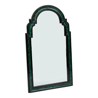 Art Deco Faux Malachite Mirror For Sale